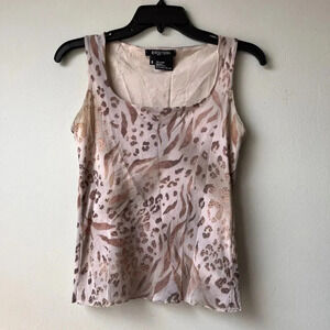 Etcetera Women's Print Sleeveless Shirt Tank Top Size Small‎